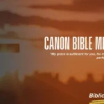 Canon Bible Meaning